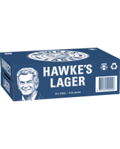 Hawke's Brewing Co. Lager Cans 375ml  24 Case
