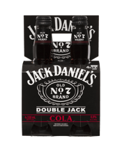 Jack Daniel's Double Jack & Cola Bottles 330ml  4 Pack