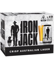 Iron Jack Crisp Lager Cans 375ml  30 Case