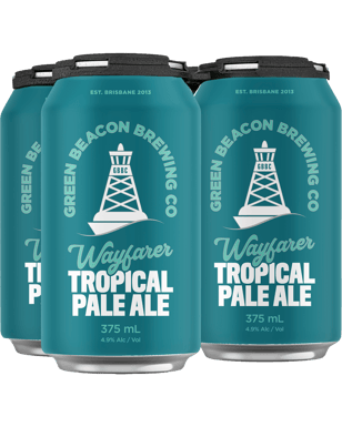 Green Beacon Wayfarer Tropical Pale Ale Cans 375ml  4 Pack
