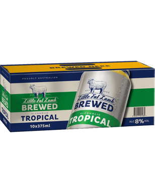 Little Fat Lamb Brewed Tropical Cans  375ml  10 Pack