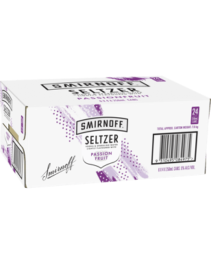 Smirnoff Seltzer Passionfruit 250ml  24 Case