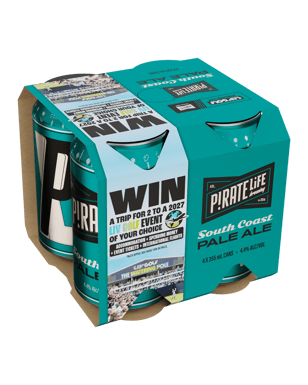 Pirate Life South Coast Pale Ale Cans 355ml  4 Pack