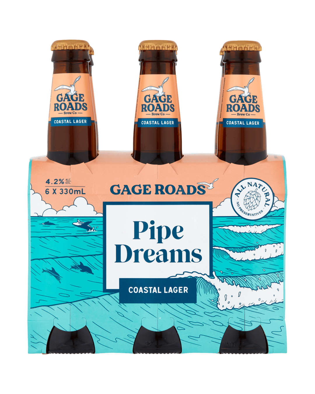 Gage Roads Pipe Dreams Coastal Lager Bottles 330mL