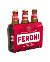 Peroni Nastro Azzurro Red Lager Bottle 330ml  3 Pack