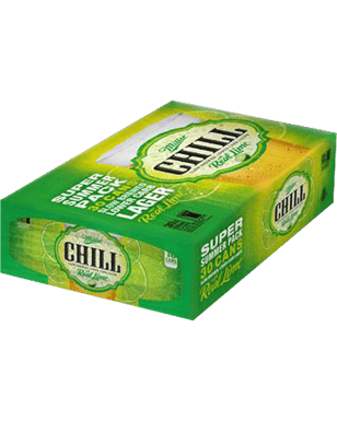 Miller Chill With Lime Lager Cans 330ml  24 Case