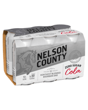 Nelson County Zero Sugar Bourbon & Cola Cans 375ml  6 Pack