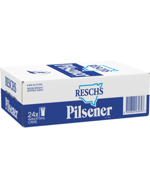Reschs Pilsener Cans 375ml  24 Case