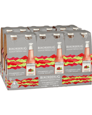 Rekorderlig Premium Strawberry & Lime Low Sugar 330ml  24 Case