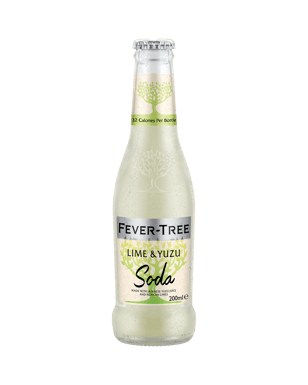 Fever Tree Lime & Yuzu Soda Bottles 200ml  Bottle